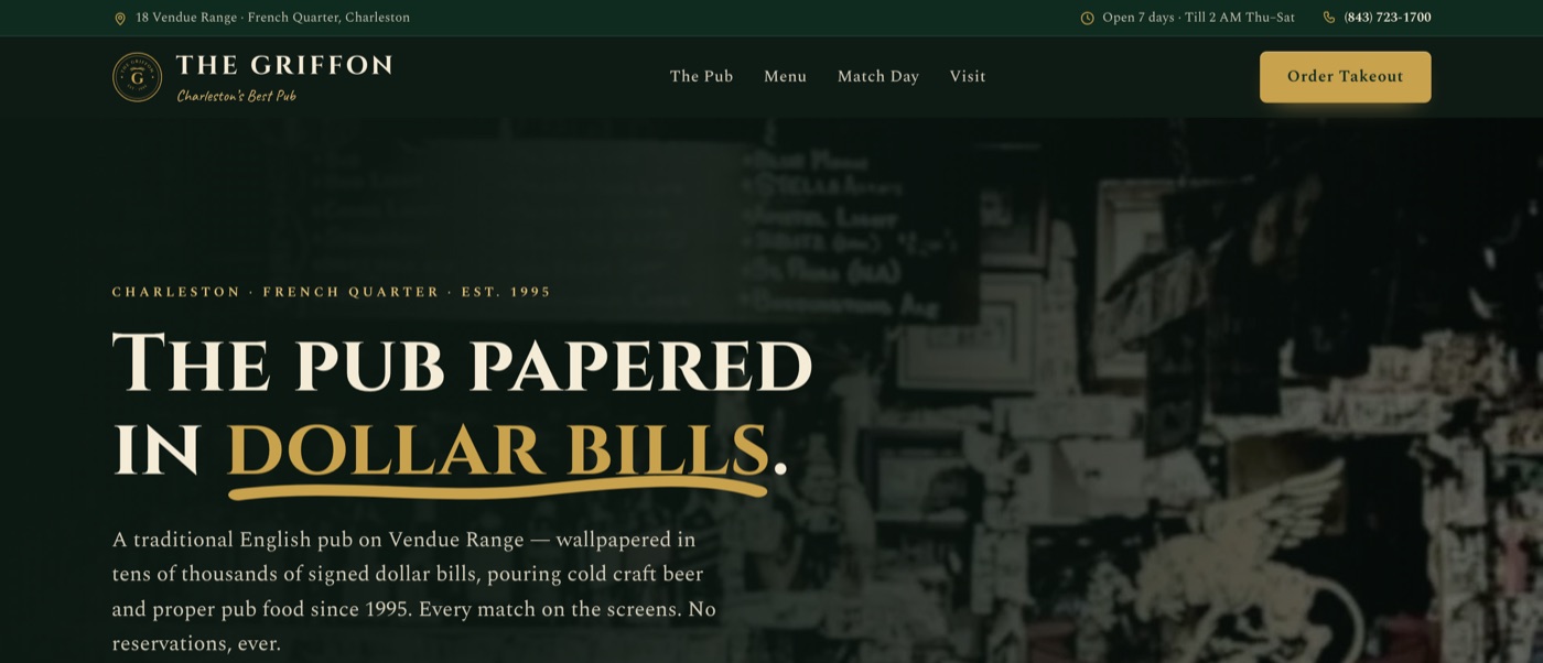 The Griffon homepage prototype